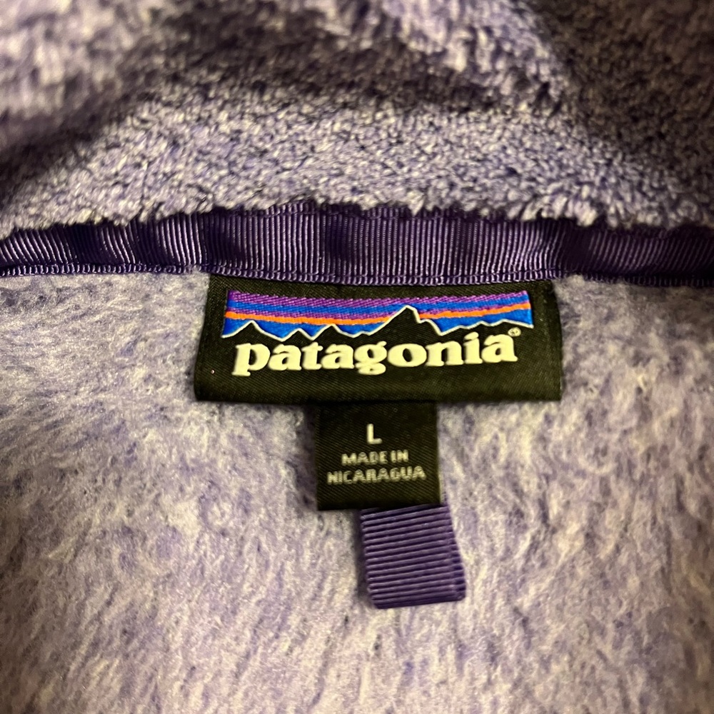 Purple Patagonia fleece, hardly worn!